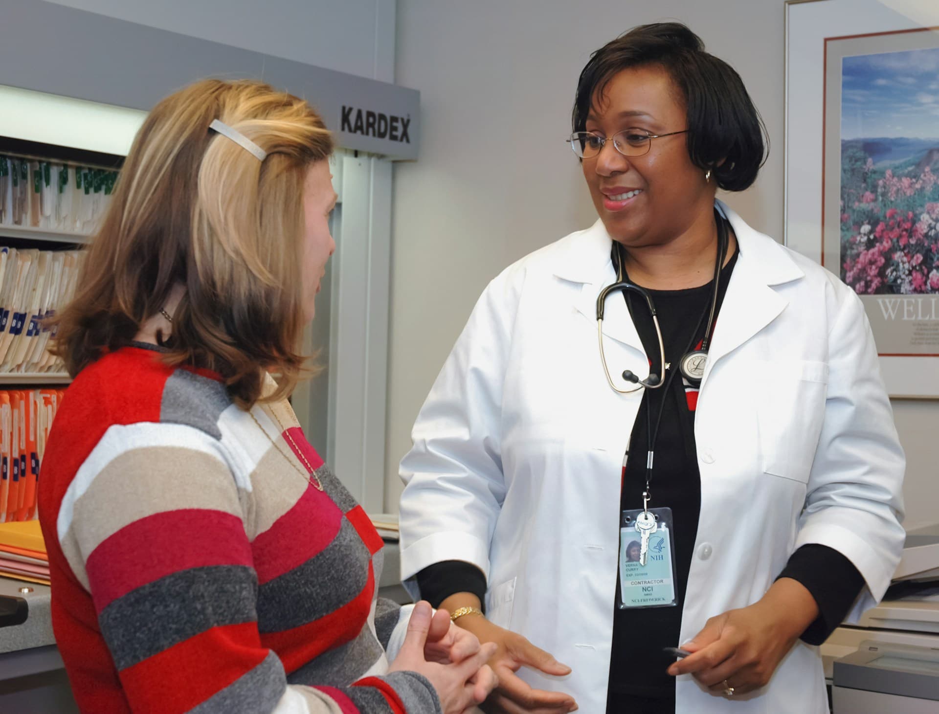 Doctor consulting with patient